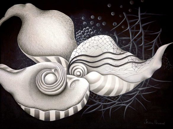 Passion. 2023 Oil on canvas, 76 x 102 x 4 cm, Irina Howard © All rights reserved.