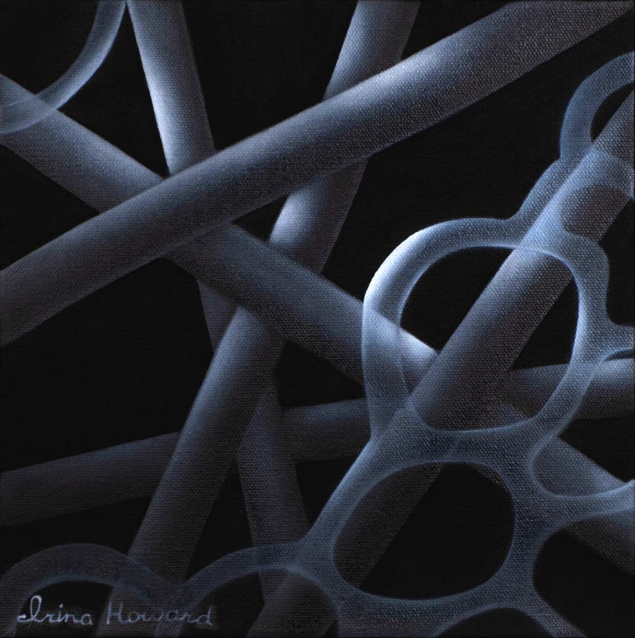 Veil of Shadow
Oil on canvas, 25 x 25 x 4 cm,
Irina Howard © All rights reserved.