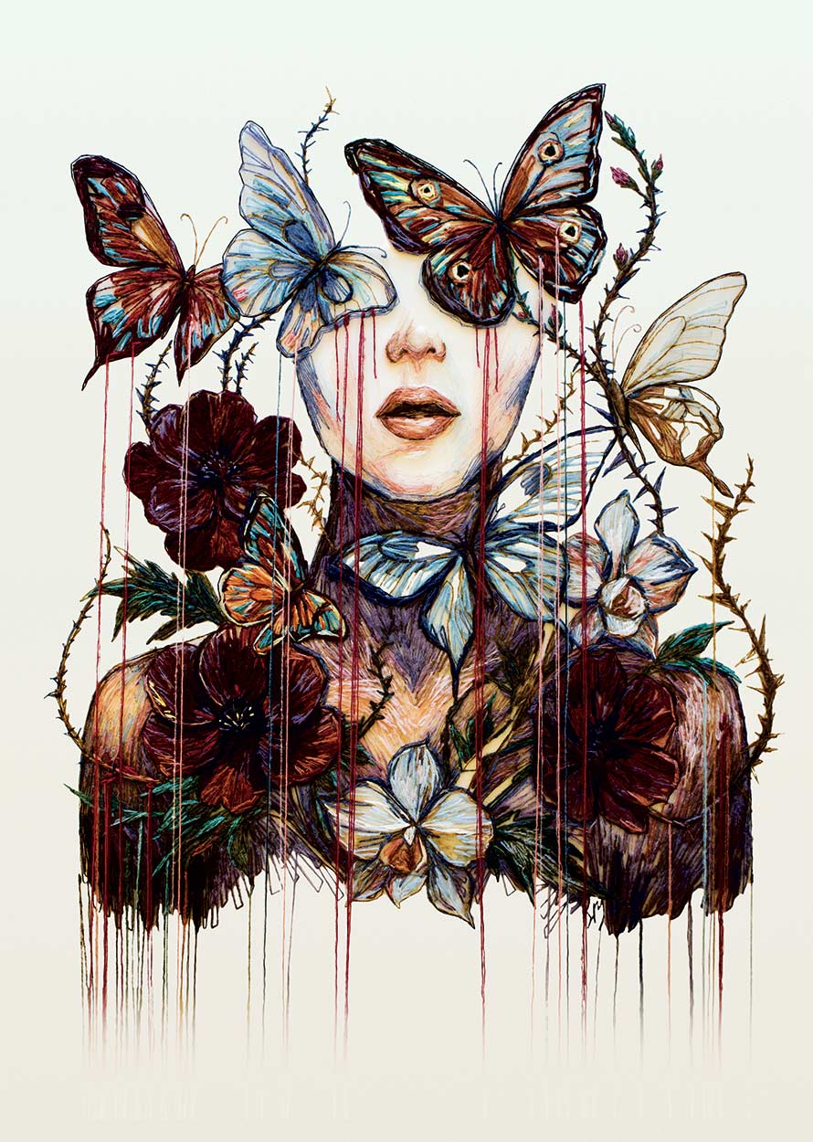 Chrysalis . 2026
Hand embroidery, thread on tulle
140 × 160 cm
Kathrin Marchenko ©
All rights reserved.
